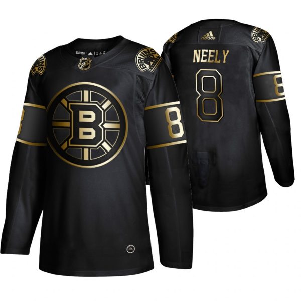 Magnificent Adidas Bruins #8 Cam Neely Men's 2019 Black Golden Edition Retired Player Authentic Stitched NHL Jersey