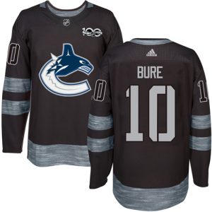 Outstanding Adidas Canucks #10 Pavel Bure Black 1917 2017 100th Anniversary Stitched NHL Jersey