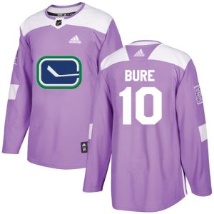 Exceptional Adidas Canucks #10 Pavel Bure Purple Authentic Fights Cancer Youth Stitched NHL Jersey