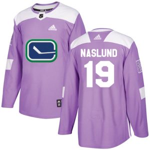 Magnificent Adidas Canucks #19 Markus Naslund Purple Authentic Fights Cancer Stitched NHL Jersey