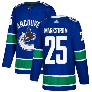 Splendid Adidas Canucks #25 Jacob Markstrom Blue Home Authentic Youth Stitched NHL Jersey