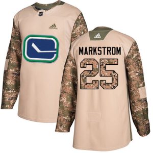 Outstanding Adidas Canucks #25 Jacob Markstrom Camo Authentic 2017 Veterans Day Youth Stitched NHL Jersey