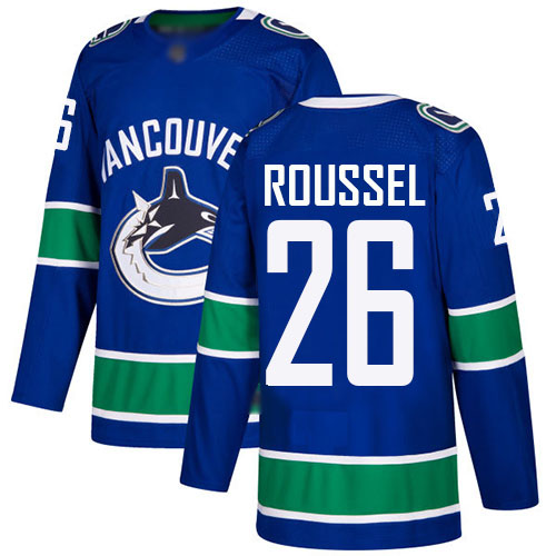 Outstanding Adidas Canucks #26 Antoine Roussel Blue Home Authentic Stitched NHL Jersey
