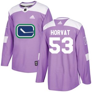 First - rate Adidas Canucks #53 Bo Horvat Purple Authentic Fights Cancer Youth Stitched NHL Jersey