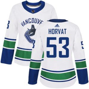 Exquisite Adidas Canucks #53 Bo Horvat White Road Authentic Women's Stitched NHL Jersey