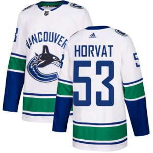 Magnificent Adidas Canucks #53 Bo Horvat White Road Authentic Youth Stitched NHL Jersey