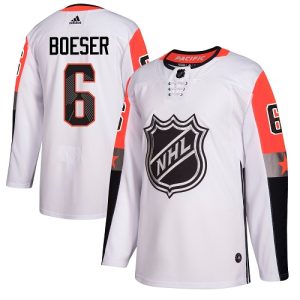 Exquisite Adidas Canucks #6 Brock Boeser White 2018 All Star Pacific Division Authentic Stitched NHL Jersey