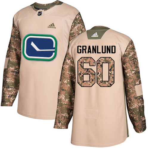 Outstanding Adidas Canucks #60 Markus Granlund Camo Authentic 2017 Veterans Day Stitched NHL Jersey