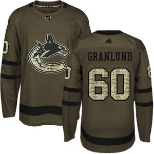 Superior Adidas Canucks #60 Markus Granlund Green Salute to Service Stitched NHL Jersey