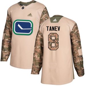 Exceptional Adidas Canucks #8 Christopher Tanev Camo Authentic 2017 Veterans Day Stitched NHL Jersey