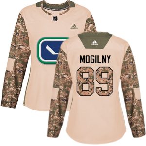 First - rate Adidas Canucks #89 Alexander Mogilny Camo Authentic 2017 Veterans Day Women's Stitched NHL Jersey