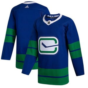 Outstanding Adidas Canucks Blank Blue Alternate Authentic Stitched NHL Jersey