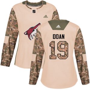 Gorgeous Adidas Coyotes #19 Shane Doan Camo Authentic 2017 Veterans Day Women's Stitched NHL Jersey