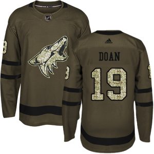 First - rate Adidas Coyotes #19 Shane Doan Green Salute to Service Stitched NHL Jersey