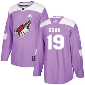 Magnificent Adidas Coyotes #19 Shane Doan Purple Authentic Fights Cancer Stitched Youth NHL Jersey