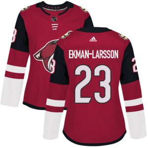 Magnificent Adidas Coyotes #23 Oliver Ekman Larsson Maroon Home Authentic Women's Stitched NHL Jersey