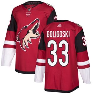 Gorgeous Adidas Coyotes #33 Alex Goligoski Maroon Home Authentic Stitched NHL Jersey