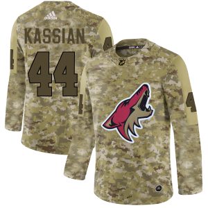 Superior Adidas Coyotes #44 Zack Kassian Camo Authentic Stitched Youth NHL Jersey