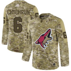 Magnificent Adidas Coyotes #6 Jakob Chychrun Camo Authentic Stitched NHL Jersey