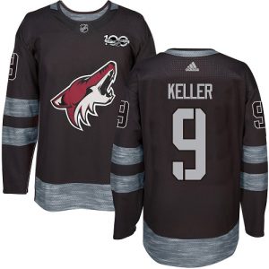 Magnificent Adidas Coyotes #9 Clayton Keller Black 1917 2017 100th Anniversary Stitched NHL Jersey
