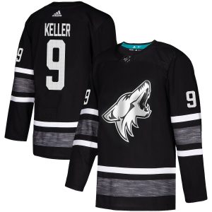Stunning Adidas Coyotes #9 Clayton Keller Black 2019 All Star Game Parley Authentic Stitched NHL Jersey
