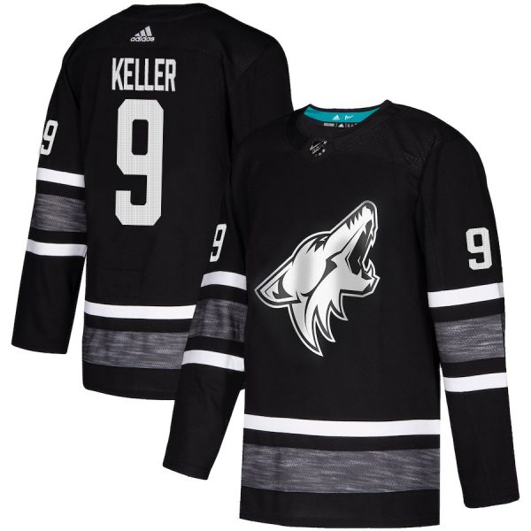Stunning Adidas Coyotes #9 Clayton Keller Black 2019 All Star Game Parley Authentic Stitched NHL Jersey