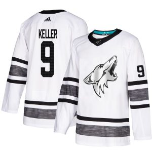 First - rate Adidas Coyotes #9 Clayton Keller White Authentic 2019 All Star Stitched Youth NHL Jersey