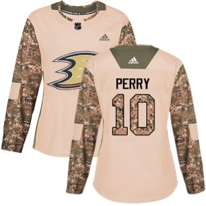 First - rate Adidas Ducks #10 Corey Perry Camo Authentic 2017 Veterans Day Women's Stitched NHL Jersey