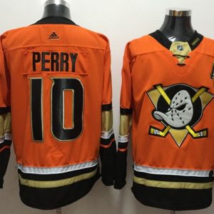Splendid Adidas Ducks #10 Corey Perry Orange Authentic Stitched NHL Jersey