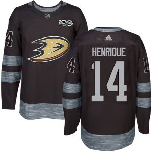 Superior Adidas Ducks #14 Adam Henrique Black 1917 2017 100th Anniversary Stitched NHL Jersey