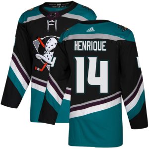 First - rate Adidas Ducks #14 Adam Henrique Black/Teal Alternate Authentic Stitched NHL Jersey