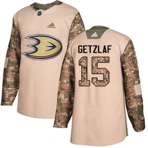 Premium Adidas Ducks #15 Ryan Getzlaf Camo Authentic 2017 Veterans Day Youth Stitched NHL Jersey