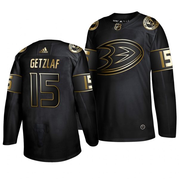 Exceptional Adidas Ducks #15 Ryan Getzlaf Men's 2019 Black Golden Edition Authentic Stitched NHL Jersey