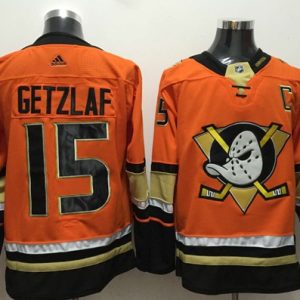 Premium Adidas Ducks #15 Ryan Getzlaf Orange Authentic Stitched NHL Jersey