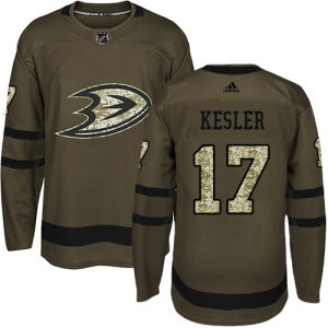 Exquisite Adidas Ducks #17 Ryan Kesler Green Salute to Service Youth Stitched NHL Jersey