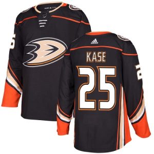 Stunning Adidas Ducks #25 Ondrej Kase Black Home Authentic Youth Stitched NHL Jersey