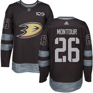 Premium Adidas Ducks #26 Brandon Montour Black 1917 2017 100th Anniversary Stitched NHL Jersey