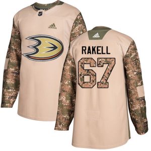 Outstanding Adidas Ducks #67 Rickard Rakell Camo Authentic 2017 Veterans Day Youth Stitched NHL Jersey