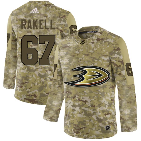 Superior Adidas Ducks #67 Rickard Rakell Camo Authentic Stitched NHL Jersey
