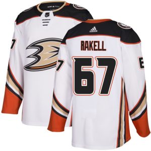 Stunning Adidas Ducks #67 Rickard Rakell White Road Authentic Youth Stitched NHL Jersey