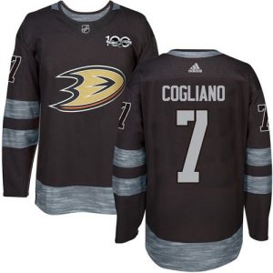 Superior Adidas Ducks #7 Andrew Cogliano Black 1917 2017 100th Anniversary Stitched NHL Jersey