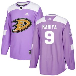 First - rate Adidas Ducks #9 Paul Kariya Purple Authentic Fights Cancer Youth Stitched NHL Jersey