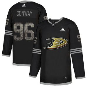 Gorgeous Adidas Ducks #96 Charlie Conway Black Authentic Classic Stitched NHL Jersey