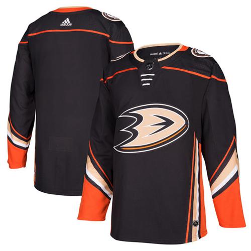 Exquisite Adidas Ducks Blank Black Home Authentic Stitched NHL Jersey