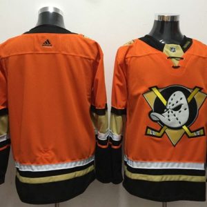 Magnificent Adidas Ducks Blank Orange Authentic Stitched NHL Jersey