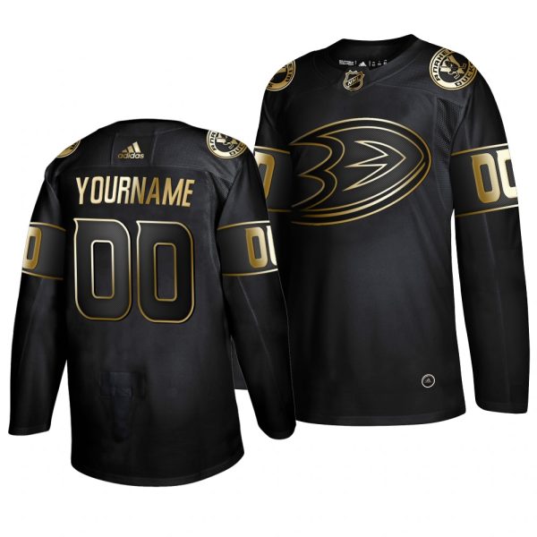 Gorgeous Adidas Ducks Custom Men's 2019 Black Golden Edition Authentic Stitched NHL Jersey