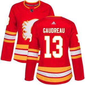 First - rate Adidas Flames #13 Johnny Gaudreau Red Alternate Authentic Women's Stitched NHL Jersey
