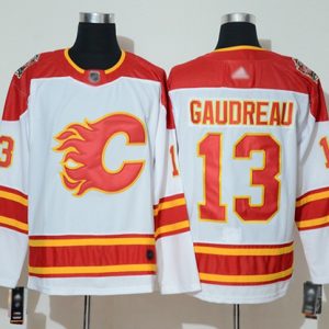 Superior Adidas Flames #13 Johnny Gaudreau White Authentic 2019 Heritage Classic Stitched NHL Jersey