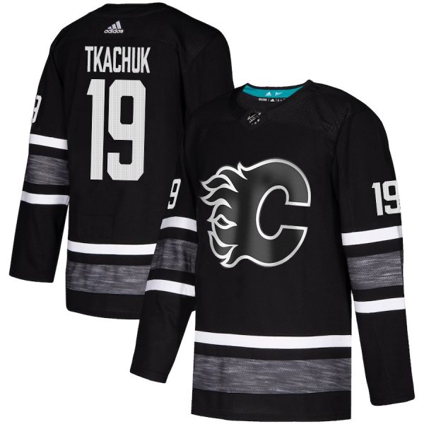 Premium Adidas Flames #19 Matthew Tkachuk Black 2019 All Star Game Parley Authentic Stitched NHL Jersey