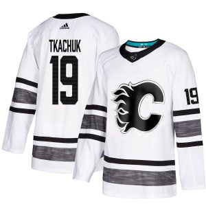 First - rate Adidas Flames #19 Matthew Tkachuk White 2019 All Star Game Parley Authentic Stitched NHL Jersey